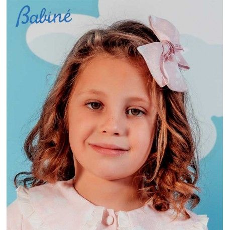 Babiné Invierno Pinza niña Lazo Rosa Hadas