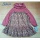 Babine Winter Girl Mauve Dress Flowers
