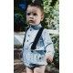 Jose Varon Winter Baby Boy Blue Set Black Stars