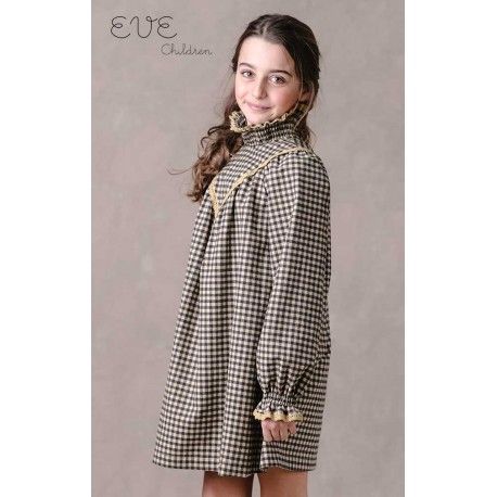 Eve Children Invierno Vestido niña Vichy Camel