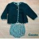 Cocote Winter Baby Boy Blueish Green Set Squares