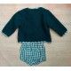 Cocote Invierno Conjunto bebé niño Turquesa Quemado