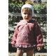 Jose Varon Winter Baby Girl Pink Set Pine Tress