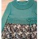 Basmartí Invierno Vestido niña Combinado Ventisca