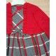 Basmartí Invierno Vestido bebé niña Ola de Frío Gris Cuadros