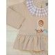 Mon Petit Bonbon Winter Baby Girl Beige Set Bear