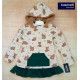Basmartí Invierno Vestido niña Temporal Beige Zorros