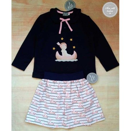 Mon Petit Bonbon Winter Girl Set Indian Skirt