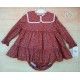 Blanca Valiente Winter Baby Girl Red Set Flowers