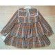 Blanca Valiente Invierno Vestido niña Cuadros Camel