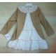 Blanca Valiente Winter Girl Golden Dress Ruffles