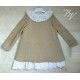 Blanca Valiente Winter Girl Golden Dress Ruffles