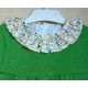 Blanca Valiente Invierno Vestido niña Verde Volantes Espalda