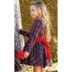 DBB Collection Invierno Vestido niña Marino y Rojo Talle Bajo