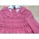 José Varón Invierno Vestido bebé niña Geranio y Rosa