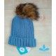 Sardon Blue Hat with Hair