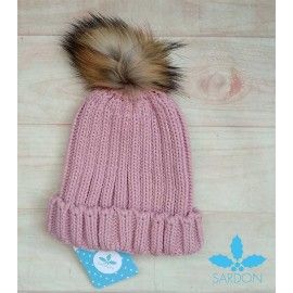 Sardon Dark Pink Hat with Hair