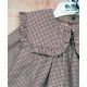 José Varón Invierno Vestido bebé niña Cuadritos Rosas y Grises