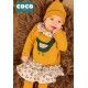 Coco Acqua Invierno Conjunto bebé niña Mostaza Gallinas