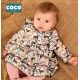 Coco Acqua Winter Baby Girl Dress Colourful Puppies
