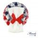 Miranda Summer Girl Pin White Tie and Squares