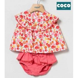 Coco Acqua Verano Conjunto bebé niña Manzanas