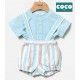 Coco Acqua Verano Conjunto bebé niño Azul y Rayas