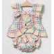 Coco Acqua Verano Vestido bebé niña Cuadros Multicolor
