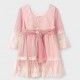 Abel & Lula Summer Girl Pink Plumetis Tulle Ceremony Dress