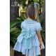 DBB Collection Summer Girl Dress Green and White Stripes