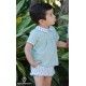 DBB Collection Summer Baby Boy Set Green and White Stripes