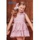Babiné Verano Vestido niña Cuadros Rosas