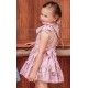 Babiné Verano Vestido niña Cuadros Rosas