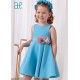 Abel & Lula Summer Girl Turquoise Crepe Dress