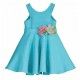Abel & Lula Summer Girl Turquoise Crepe Dress