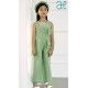 Abel & Lula Summer Girl Blue Long Romper Crepe with Tie