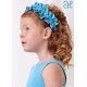 Abel&Lula Verano Diadema niña Crepe Turquesa