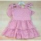 Babiné Verano Vestido niña Cuadros Rosas