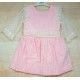 Babiné Verano Vestido niña Ceremonia Rosa Tul Bordado
