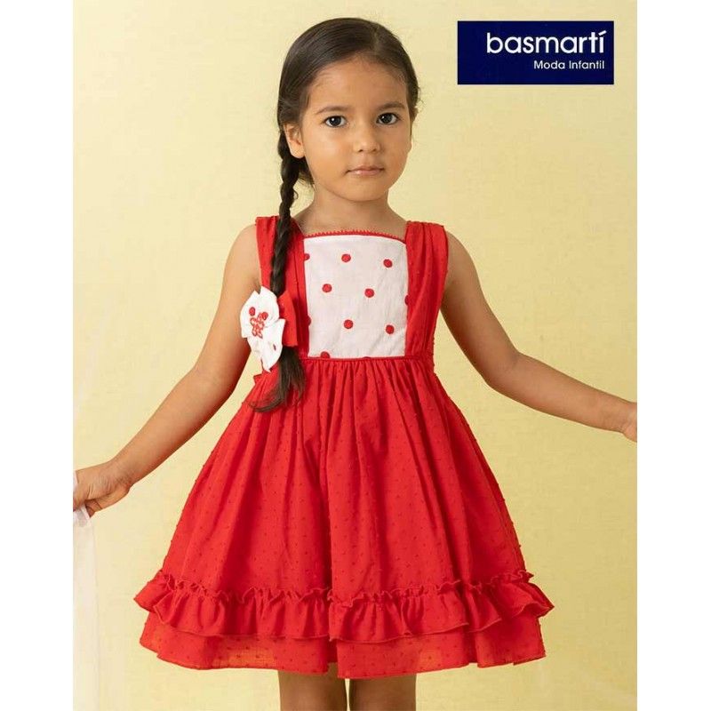 Basmarti Summer 2024 Girl Red Dress El Beso