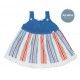 Juliana Summer Baby Girl Blue Dress with Stripes
