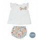 Juliana Verano Conjunto bebé niña Blanco y Flores