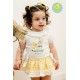 Pio Pio Summer Baby Girl Set Duck and Rabbit