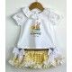 Pio Pio Summer Baby Girl Set Duck and Rabbit