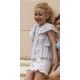 Coco Acqua Verano Conjunto niña Rayas Turquesa Claro