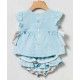 Coco Acqua Verano Conjunto bebé niña Azul y Rayas