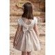 Coco Ceremony Summer Girl Beige and Camel Linen Dress