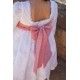 Coco Ceremony Summer Girl Embroidered White Dress Plumetis Sleeve