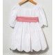 Coco Ceremony Summer Girl Embroidered White Dress Plumetis Sleeve