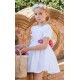 Coco Ceremony Summer Girl White Dress Plumetis